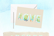 Happy Holidays watercolor set, an Illustration by JennyColorArt (Thumbnail 4 of 7)
