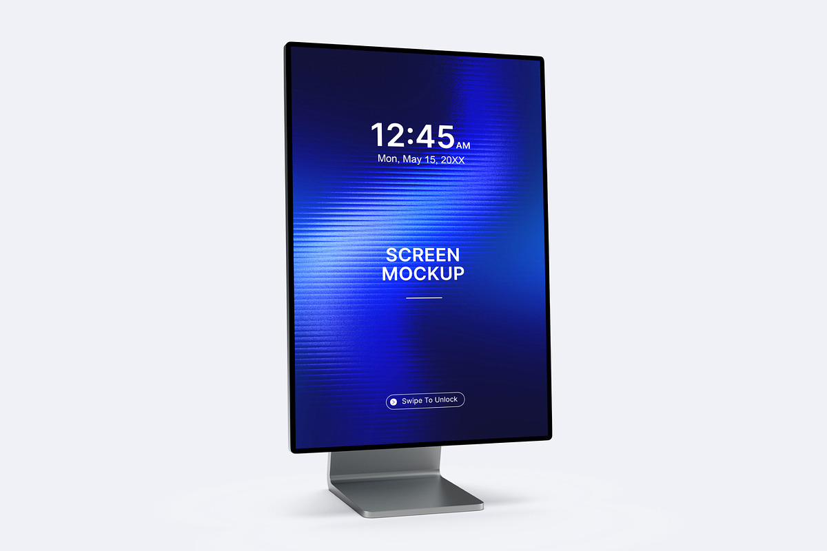 Vertical Screen Display Mockup PSD, a Product Mockup by graphypix (Photo 1 of 4)