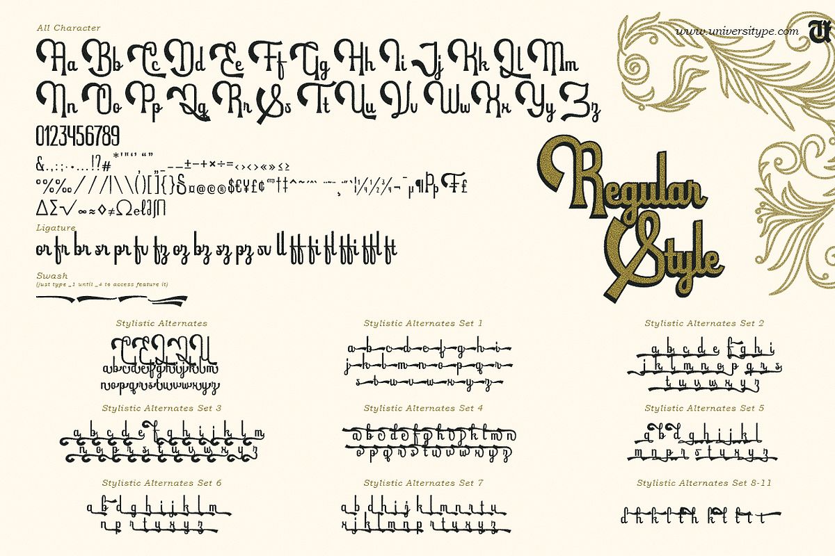 UT Hollywoody - A Vintage Script, a Script Font by Universitype (Photo 2 of 8)