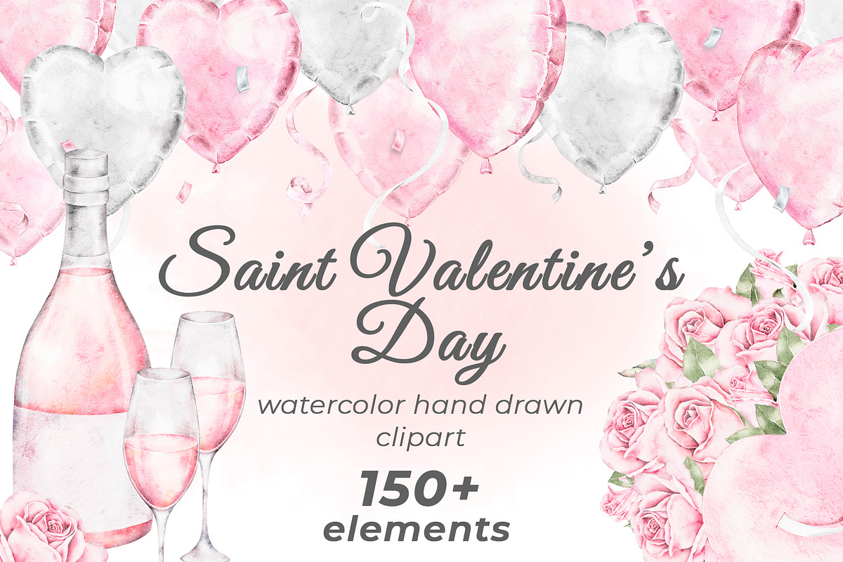 Saint Valentine's Day clipart, a Seasonal Illustration by Eves_Aquadreams (Photo 1 of 15)