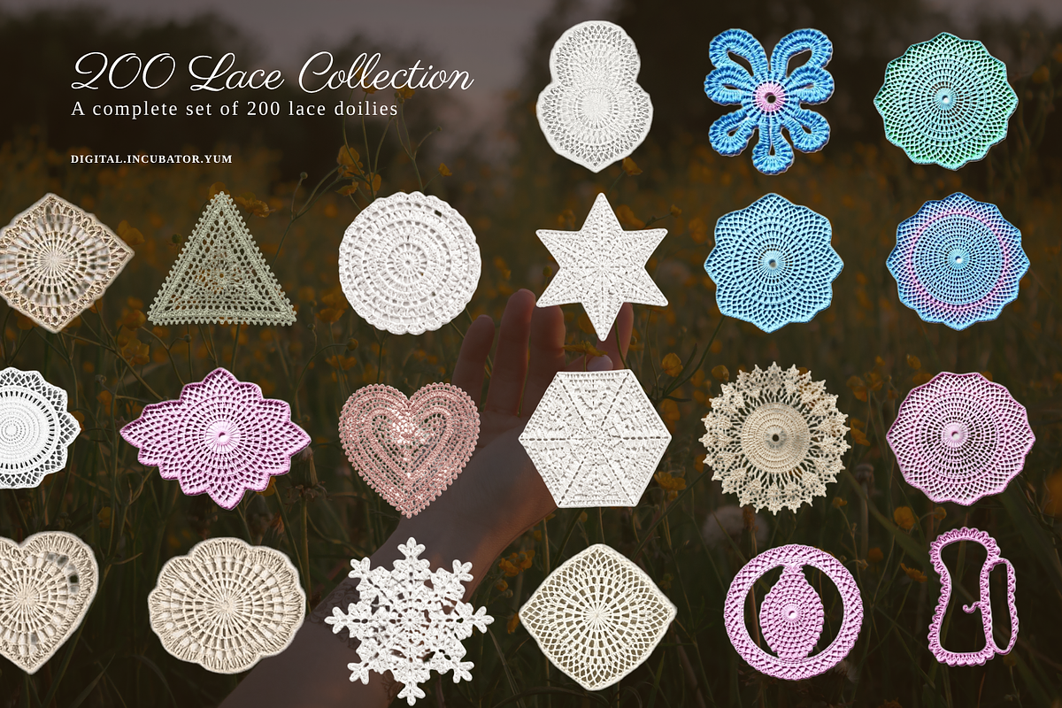 Crochet Collection: 200 Lace Doilies, an Object Graphic by digital.incubator.yum (Photo 6 of 6)