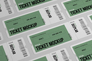 Tickets Mockup Set - 17 styles, a Print Template by Deeplab (Thumbnail 11 of 20)