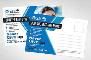 Fitness And GYM Post Card