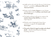 Western Toile de Jouy Pattern, a Background Graphic by Hughes Studio (Thumbnail 3 of 8)