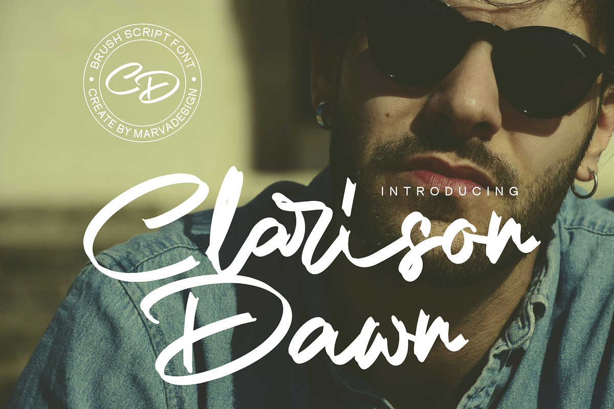 Clarison Dawn - Brush Script, a Script Font by Marvadesign (Photo 1 of 8)
