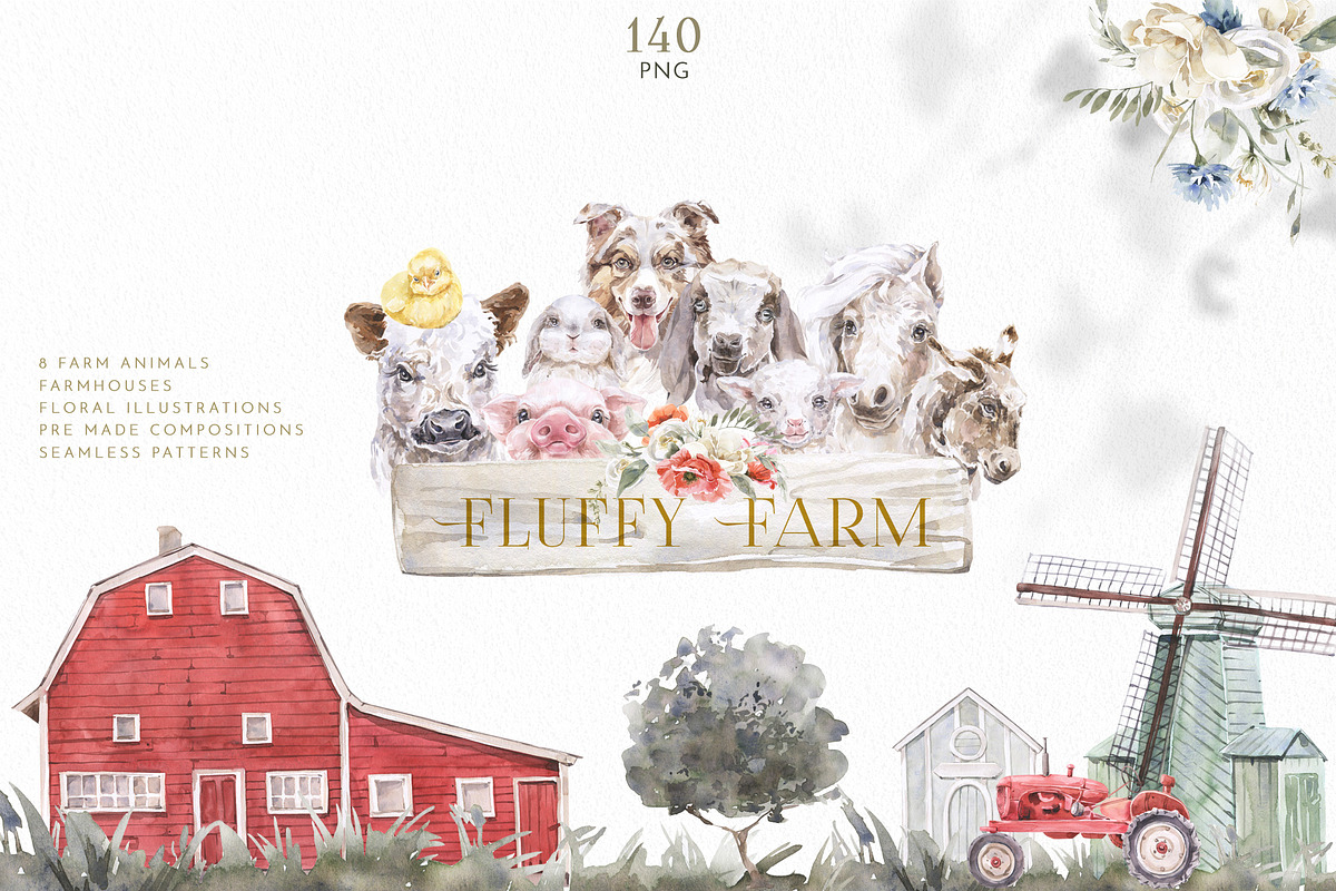 Watercolor & Digital Bundle Part II, an Animal Illustration by Cat In Colour (Photo 13 of 30)