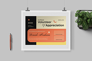 Volunteer Appreciation Certificate, a Stationery Template by Annora Studio (Thumbnail 5 of 6)