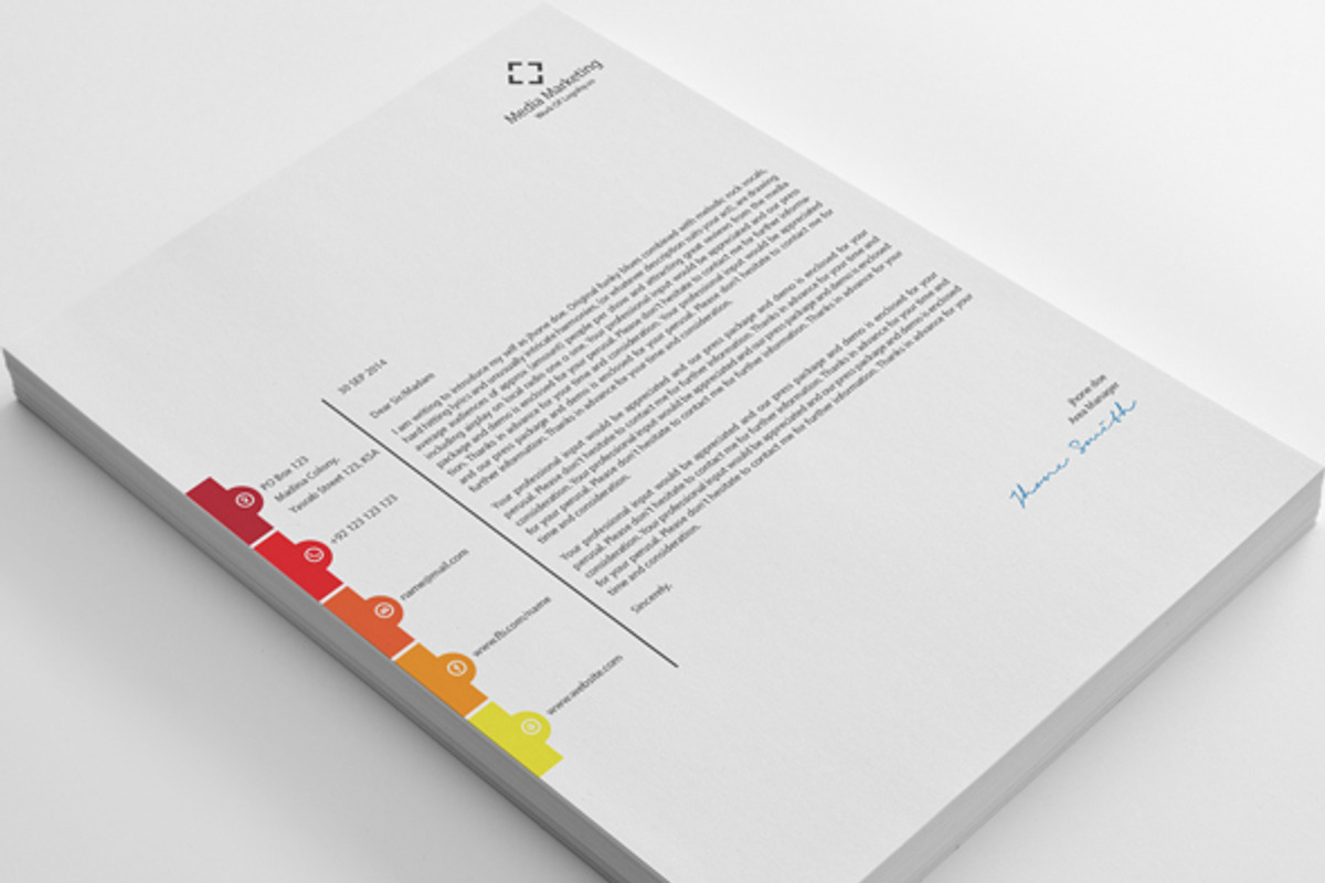 Letterhead, a Stationery Template by shujaktk (Photo 4 of 4)