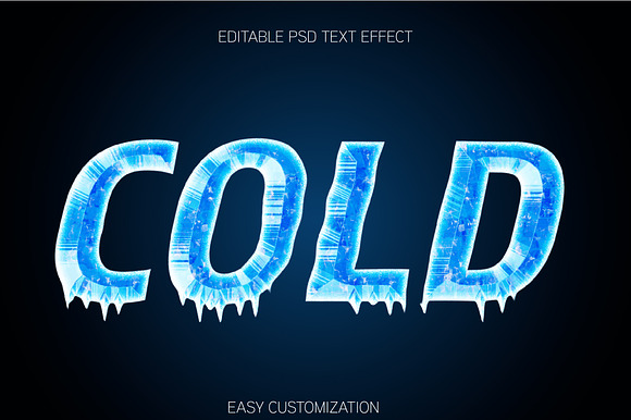 Frozen Ice Bold Text Effect preview 3