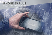 iPhone 6s Plus Mockup Set - 6 photos, an iPhone Mockup by mockupgeek (Thumbnail 1 of 3)
