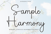 Sample Harmony, a Handwritten Font by FreshTypeINK (Thumbnail 1 of 8)
