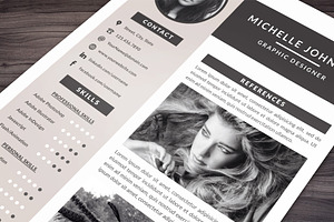 Resume Template For Photoshop