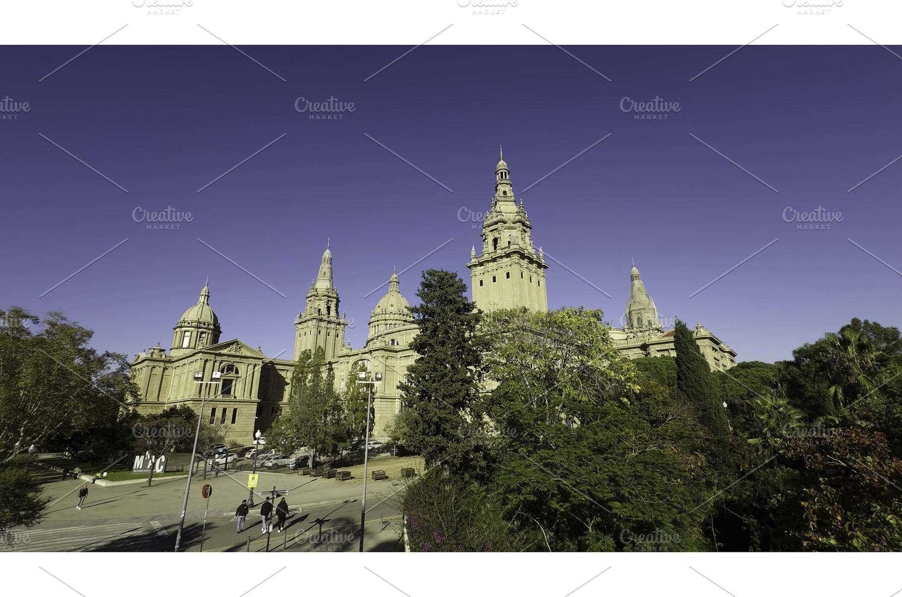 National art museum of catalonia, an Architecture Photo by Media Whale Stock