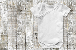 T-shirt Mockup Baby Bodysuit Mock Up