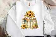 Rustic Watercolor Sunflower Wedding, an Illustration by DreamCafeArt (Thumbnail 4 of 5)