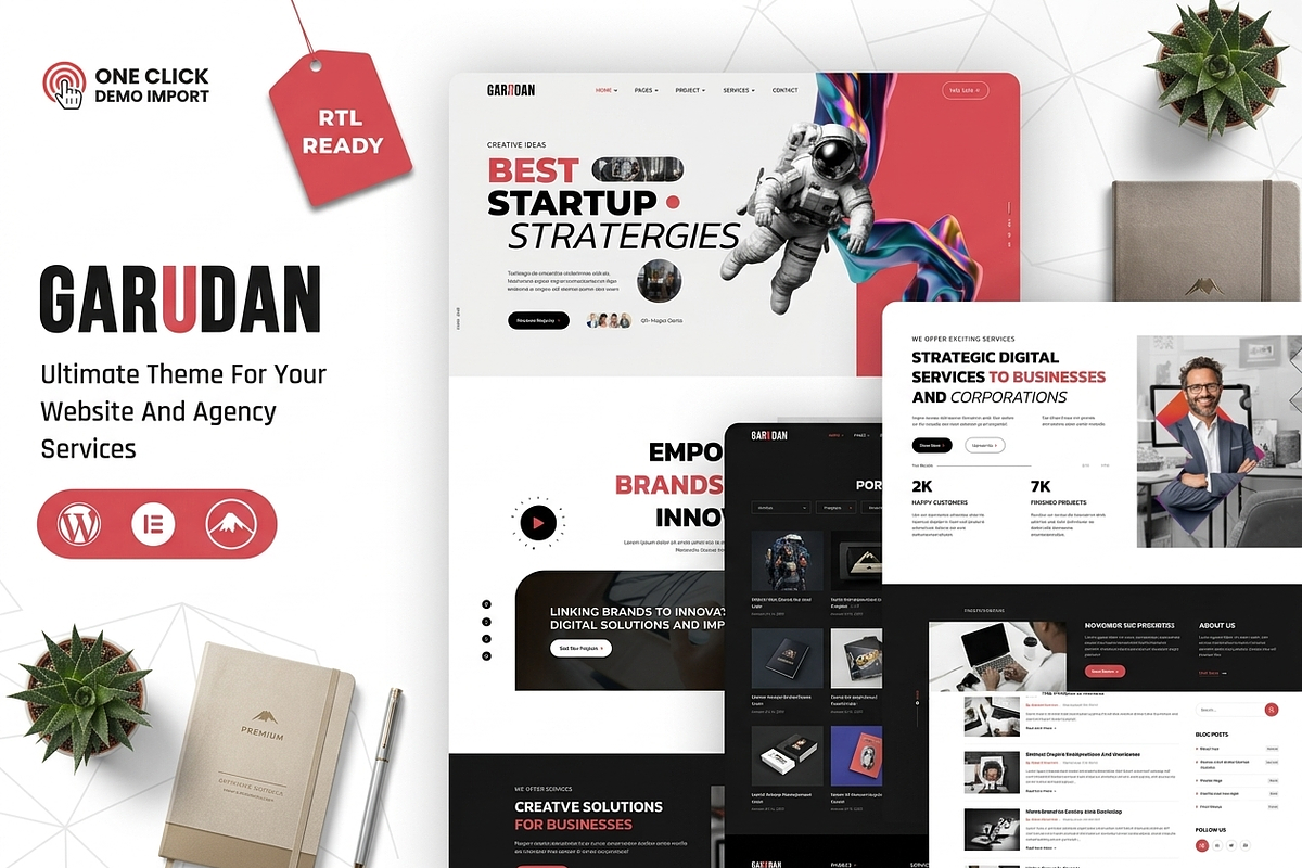 Garudan - Agency WordPress Theme, a WordPress Template by ThemesRain (Photo 1 of 3)