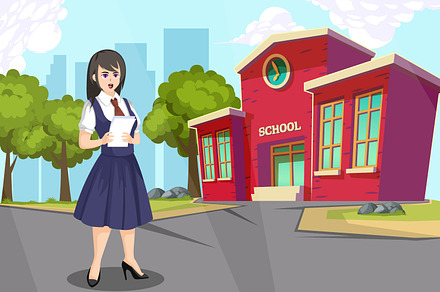 Back to School Flat Illustration