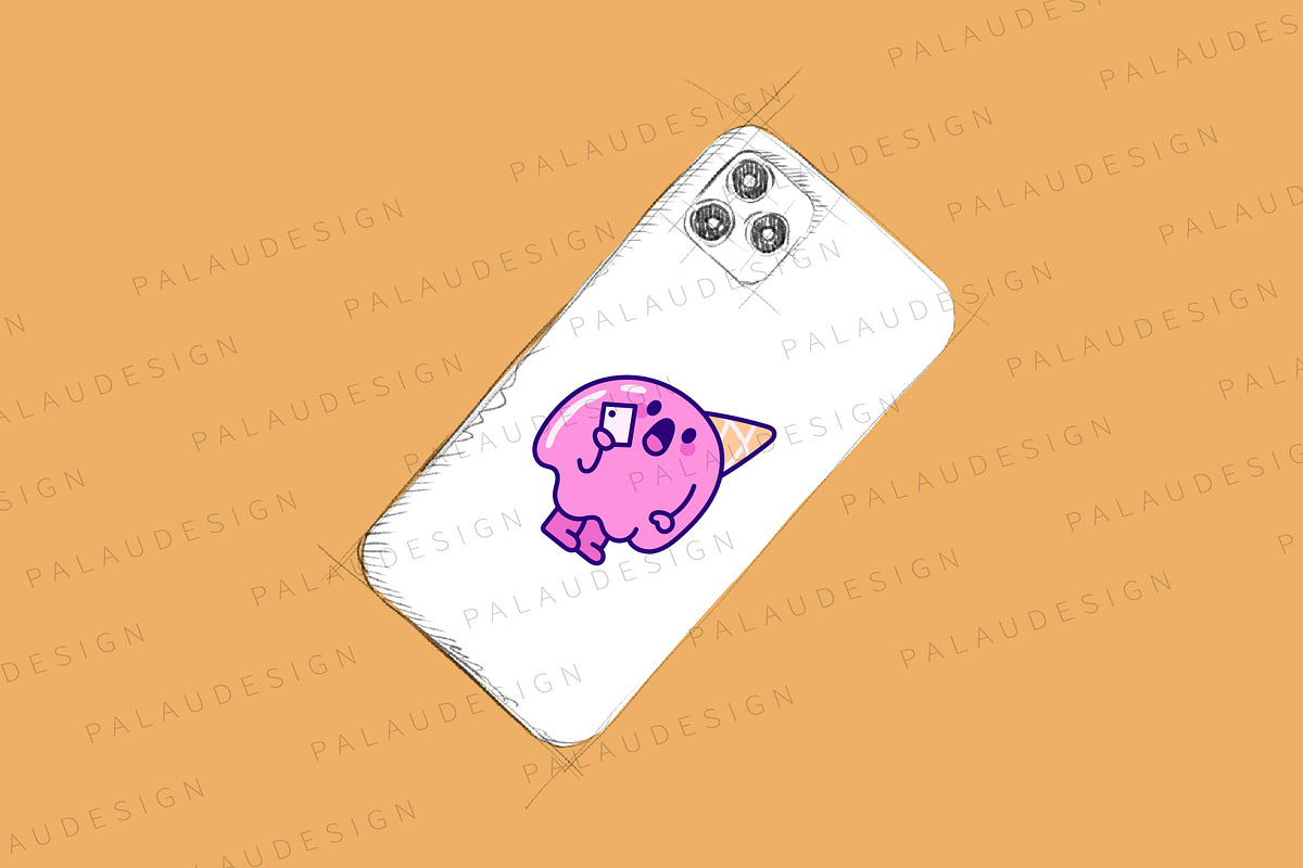 Cute Ice Cream Heat Melts, a Food Illustration by Palau (Photo 7 of 12)