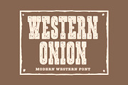 Western Onion Font - Serif Font, a Serif Font by ariodsgn (Thumbnail 1 of 9)