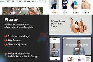 Fluxar - eCommerce Figma Template