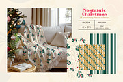 Retro Christmas Seamless Patterns, a Pattern Graphic by Svetlana Lerie (Thumbnail 6 of 9)