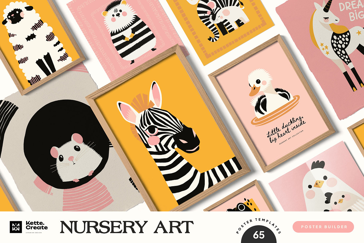 Nursery Art | Poster Builder, an Object Graphic by KetteCreate (Photo 1 of 13)