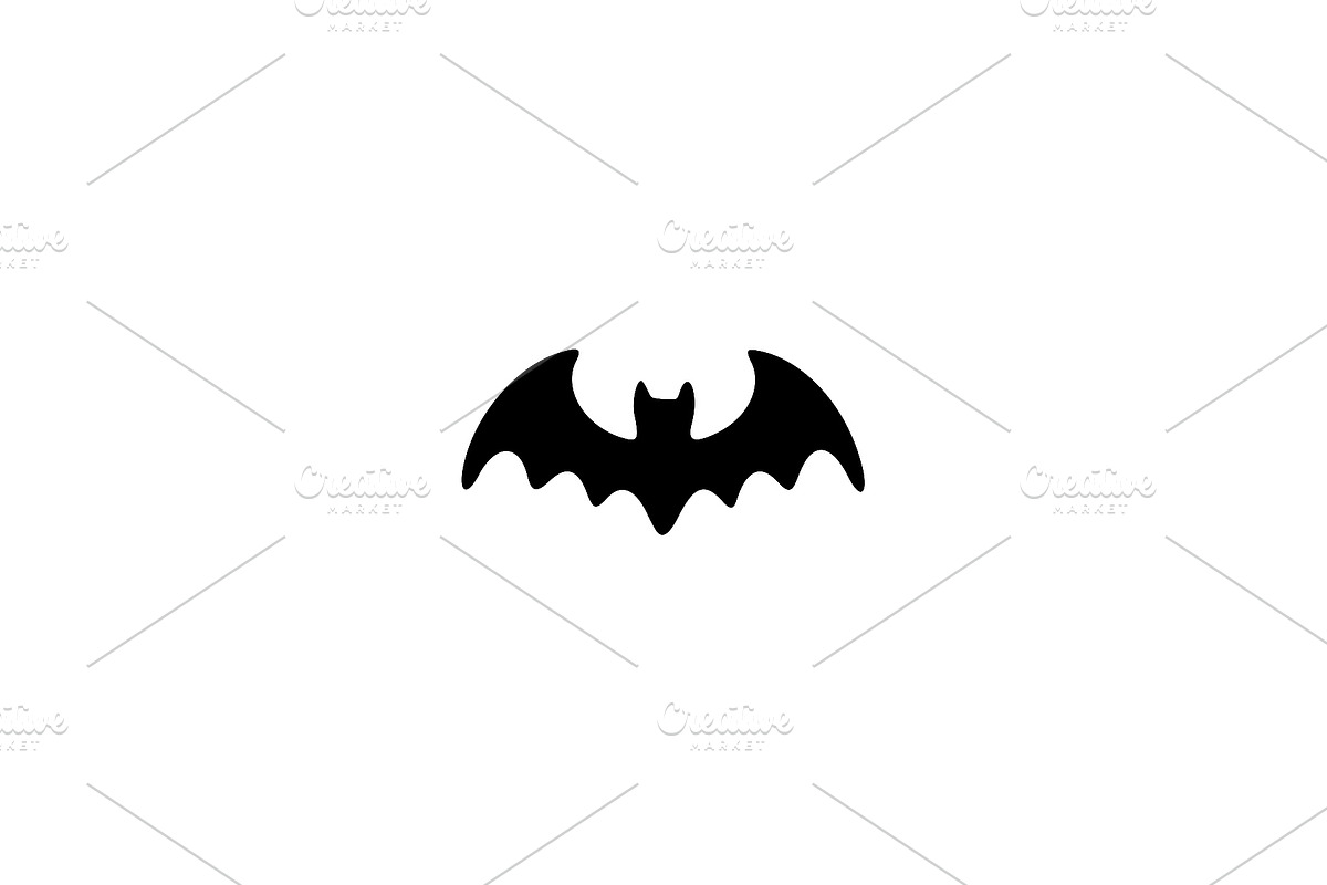 Bat Solid Black Vector Illustration, an Animal Illustration by Vectorium Studio (Photo 1 of 4)