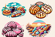 PAN DULCE CLIPART PACK, an Object Graphic by Daring Digies (Thumbnail 2 of 7)