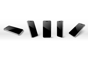 Modern smartphone mockup from, a Technology Illustration by art PVP - market