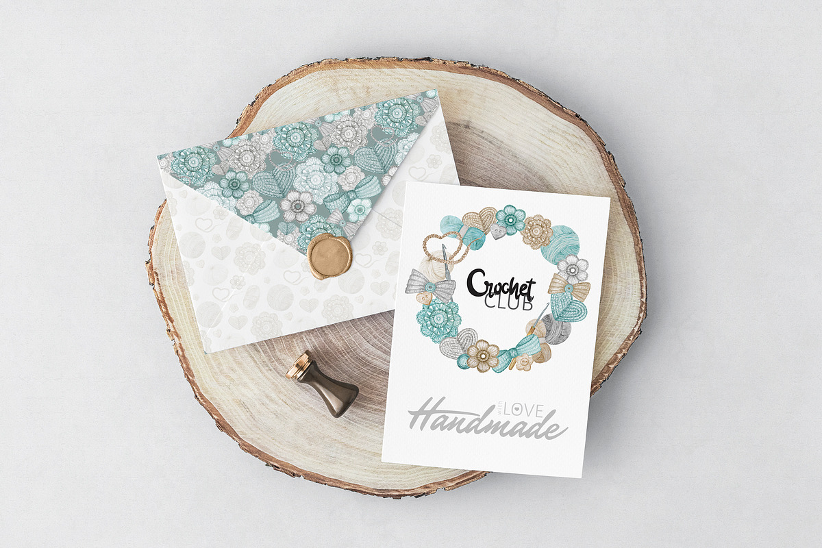 Crochet Knitting Watercolor logo, an Object Graphic by svetlanaARTdreams (Photo 7 of 10)