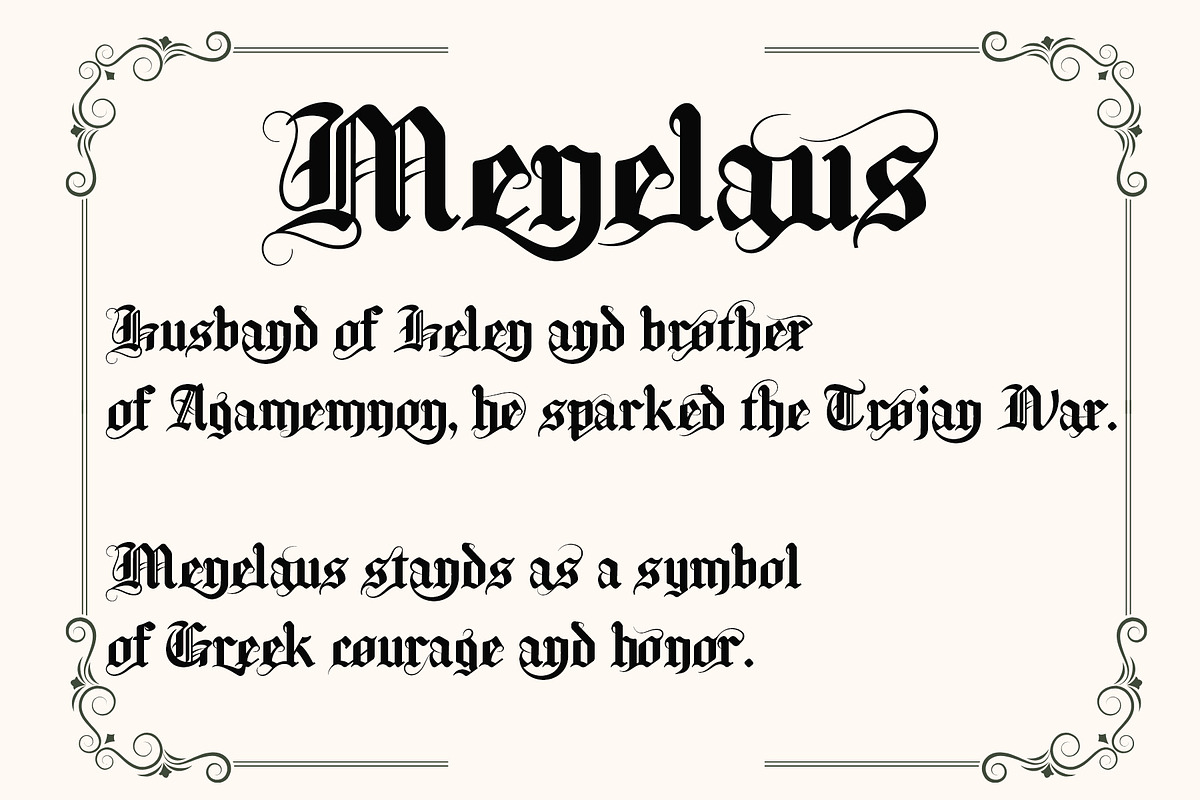 Rimethis – Blackletter Font, a Blackletter Font by NDNL Studio (Photo 2 of 6)