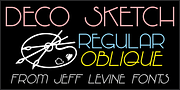 Deco Sketch JNL, a Sans Serif Font by Jeff Levine Fonts (Thumbnail 1 of 5)