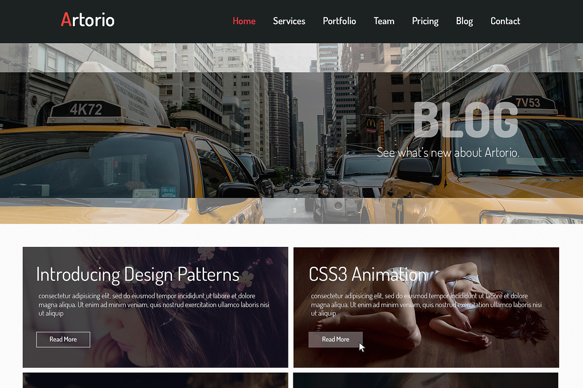 Artorio - Creative PSD Template, a Websites & App Template by NovelPixels (Photo 2 of 4)