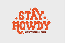 Stay Howdy - Cute Western Font