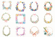 Easter spring floral frame Clipart, an Illustration by Designworld (Thumbnail 4 of 5)