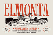 Elmonta Rustic Classic Serif Font, a Serif Font by PutraCetol Studio (Thumbnail 1 of 5)