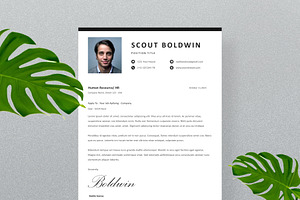 Minimalist Cv Resume & Cover Letter