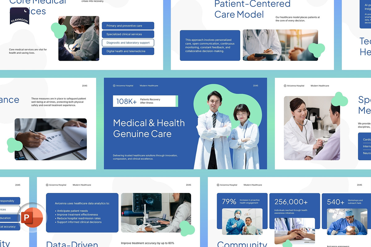 Avicenna Hospital Healthcare, a Presentation Template by Claymoon Lab (Photo 1 of 7)