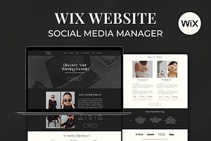 Social Media Manager Wix Website, a Wix Template by Meraki Templates