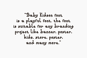 Baby Kidson - Funny Font, a Serif Font by QR Design Studio (Thumbnail 5 of 7)