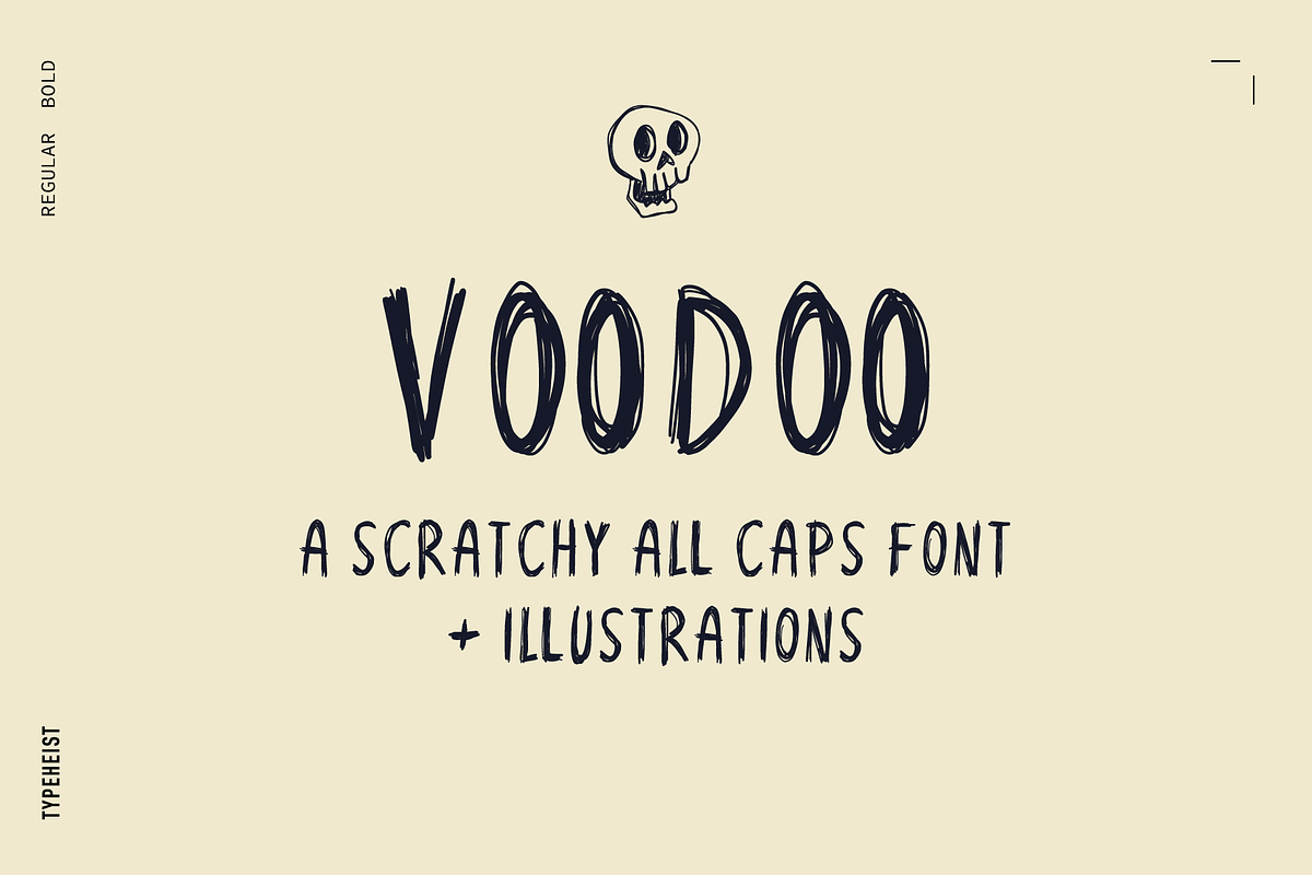VOODOO Scratchy Halloween Font, a Font by TYPEHEIST (Photo 1 of 9)