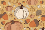 Set of Vintage Fall Patterns, a Pattern Graphic by JYa_Design (Thumbnail 4 of 8)