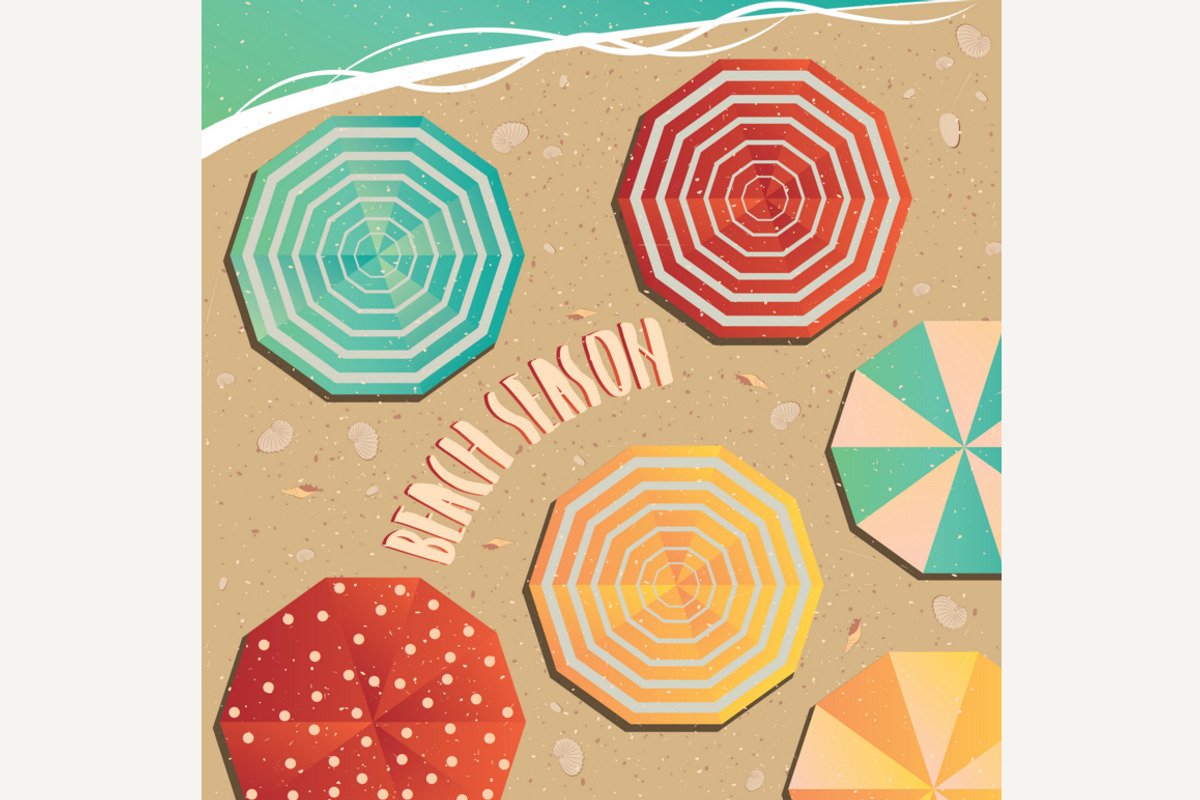 The opening of the beach season, a Seasonal Illustration by Alex and Aris