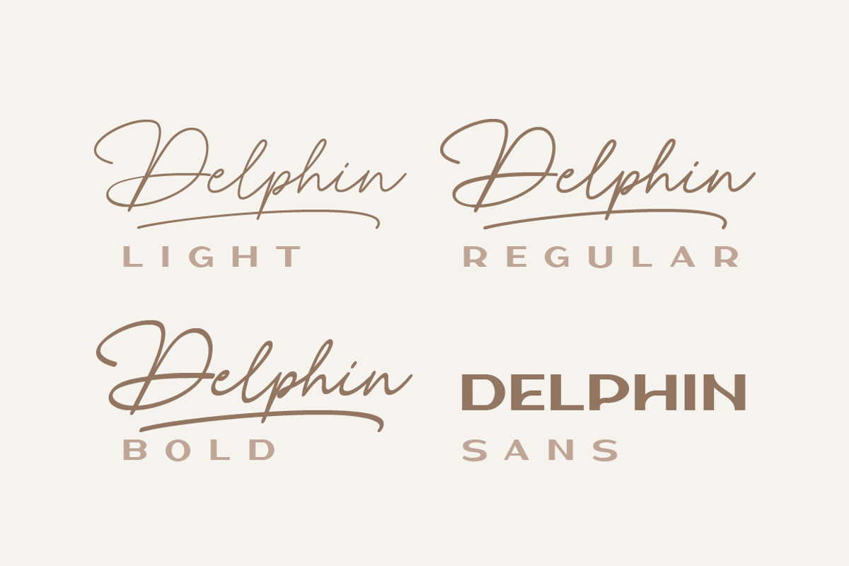 Delphin - Chic Font Duo, a Script Font by Typebae (Photo 2 of 10)