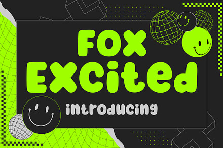 Fox Excited Font, a Slab Serif Font by Fox7 By Rattana