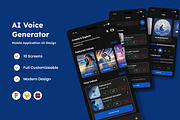 LingoVerse - AI Voice Generate Mobil, an App Template by productype1 (Thumbnail 1 of 5)