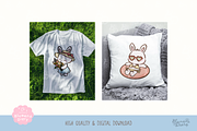 Cottage Seaside Bunny Clipart, an Animal Illustration by Blumensdiary (Thumbnail 4 of 6)