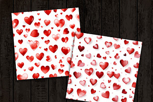 Valentine Heart Digital Paper Pack