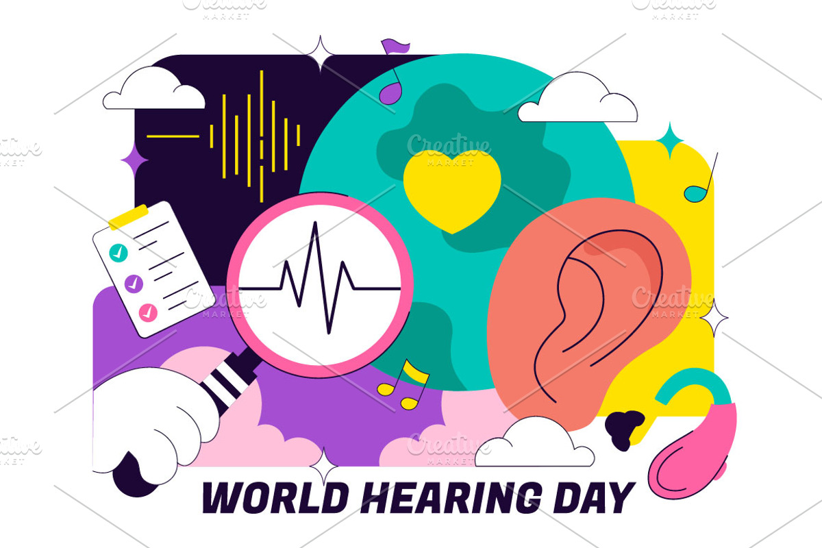 10 World Hearing Day Illustration, a Healthcare Illustration by denayunebgt (Photo 4 of 4)