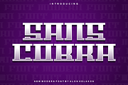 Sans Cobra Font, a Serif Font by alon kelakon (Thumbnail 1 of 5)